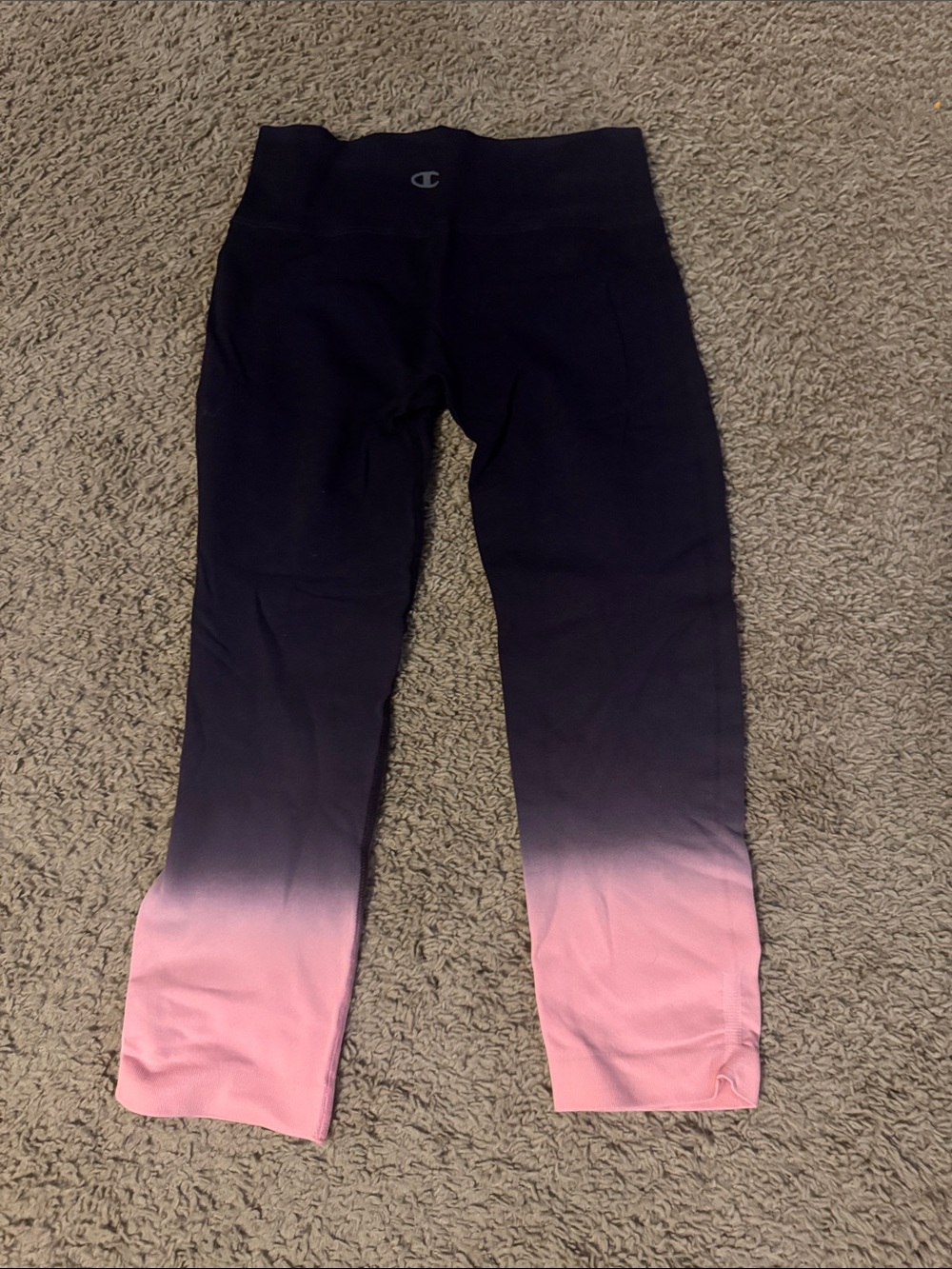 Champion Ombre Leggings in Black and Pink
